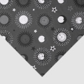 Himmlisches Uhrwerk Seidenpapier (Detail)