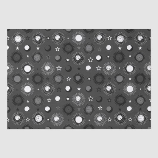 Himmlisches Uhrwerk Seidenpapier (Vorderseite)