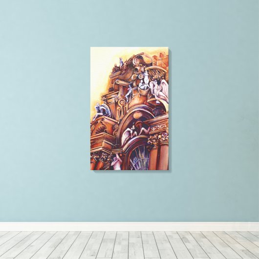 Himmlisches Ungarisch Leinwanddruck (Insitu (Holzboden))