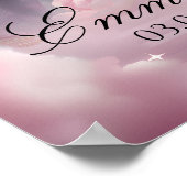 Himmlisches Unicorn-Gedenkplakat Poster (Ecke)