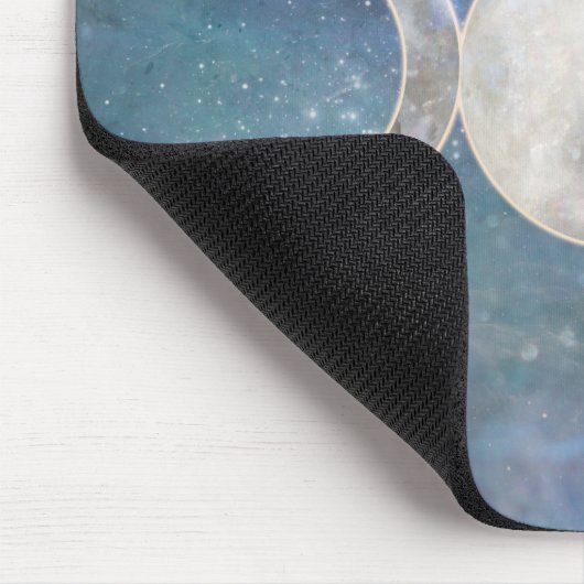 Himmlisches Universum Triple Moon Goddess Moonston Mousepad (Ecke)