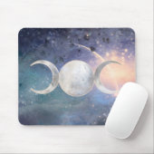Himmlisches Universum Triple Moon Goddess Moonston Mousepad (Mit Mouse)