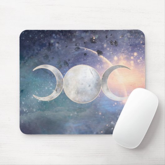 Himmlisches Universum Triple Moon Goddess Moonston Mousepad (Mit Mouse)