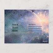 Himmlisches Universum Triple Moon Goddess Moonston Postkarte (Rückseite)