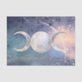 Himmlisches Universum Triple Moon Goddess Moonston Seidenpapier (Vorderseite)