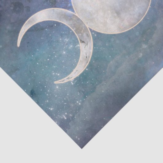 Himmlisches Universum Triple Moon Goddess Moonston Seidenpapier (Ausschnitt)