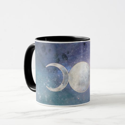 Himmlisches Universum Triple Moon Goddess Moonston Tasse (Vorderseite Links)