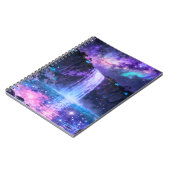 Himmlisches Wasserfall-Spiralnotizbuch Notizblock (Linke Seite)