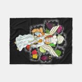 Himmlisches Weihnachtskochen Gemüse Küche Koch Fleecedecke (Vorderseite (Horizontal))