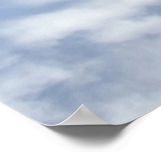 himmlisches Wolkenposter Poster (Ecke)