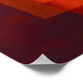 Himmlisches Zen-Smaragd-Glut-Farbflächen-Abstrakt  Poster (Ecke)