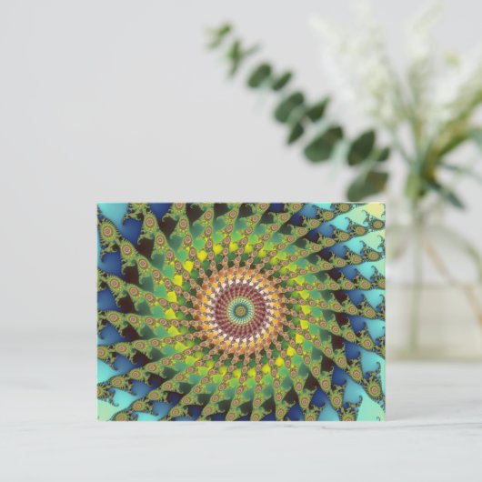 Himynameisswirl Postkarte (Stehend Vorderseite)