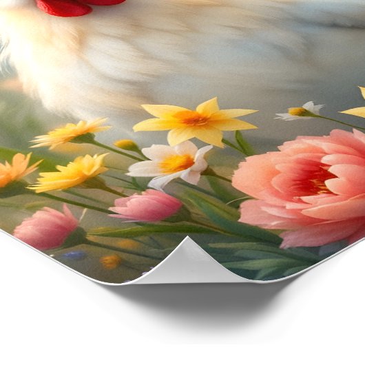 Hin und Her in Blume Digital Poster (Ecke)