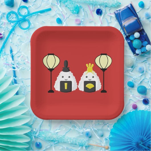 Hina Matsuri Onigiri Pappteller (Party)