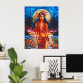 Hina von Lisa Iris Poster (Heimbüro)