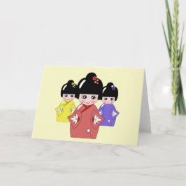 Hinamatsuri, Girls Day Japan Doll Festival Karte