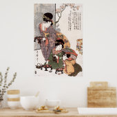 Hinamatsuri (Girl's Festival) Kitagawa Utamaro Poster (Küche)