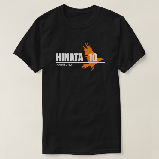 Hinata 10 Karasuno haikyuu Volleyballteam T-Shirt (Design vorne)
