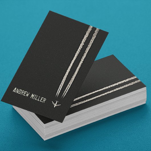 Hinauf im Pilot des Sky/High-Altitude-Flugzeugs Visitenkarte