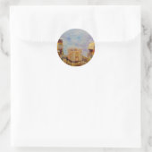 Hinauf nach Jerusalem Runder Aufkleber (Tasche)