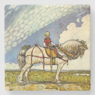 „Hinaus in die weite Welt“ von John Bauer Steinuntersetzer