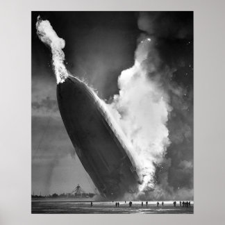 Hindenburg Desaster Plakat 16"x20".