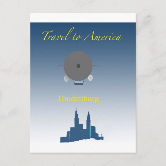 Hindenburg Postkarte (Vorderseite)