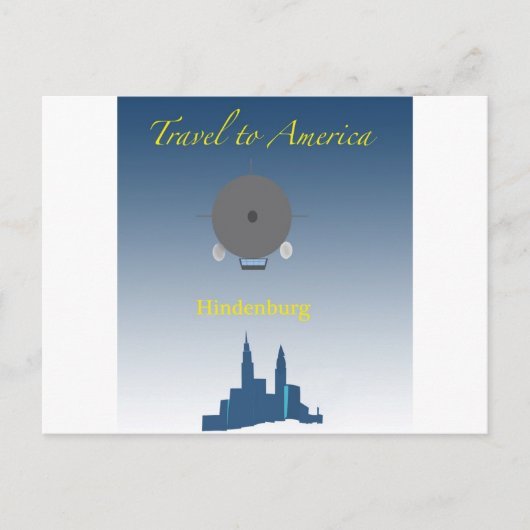 Hindenburg Postkarte (Vorderseite)