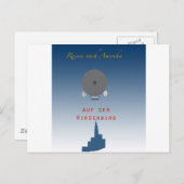Hindenburg Zeppelin Postkarte (Vorne/Hinten)