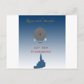 Hindenburg Zeppelin Postkarte (Vorderseite)