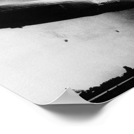 Hindenburger Desaster - Zeppelin-Explosion Poster (Ecke)