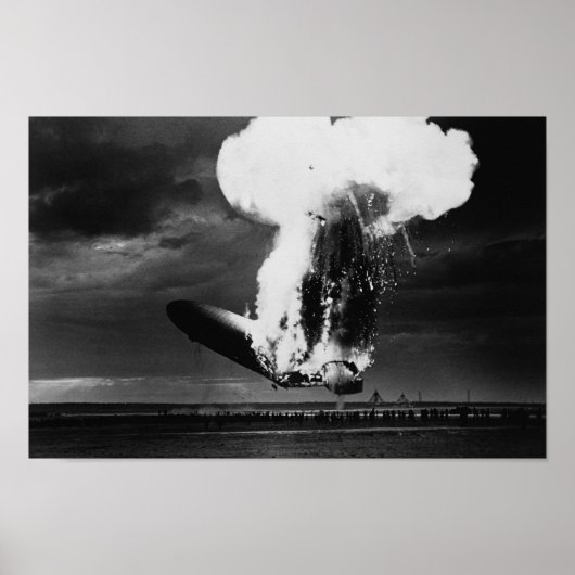 Hindenburger Desaster - Zeppelin-Explosionssegment Poster (Vorne)