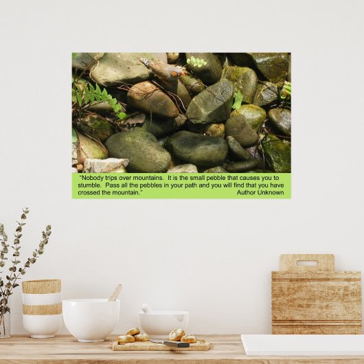 Hindernisse, Druck Poster (Küche)