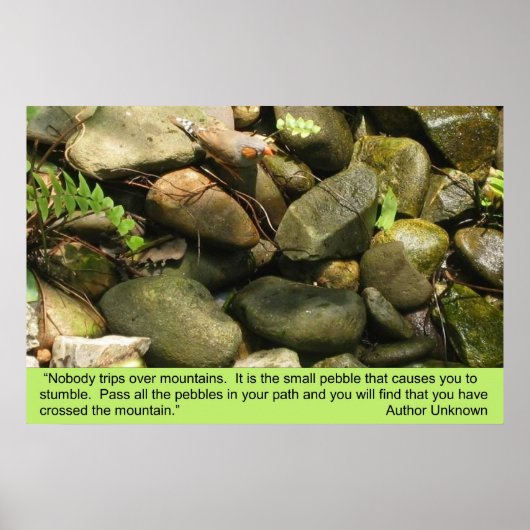 Hindernisse, Druck Poster (Vorne)