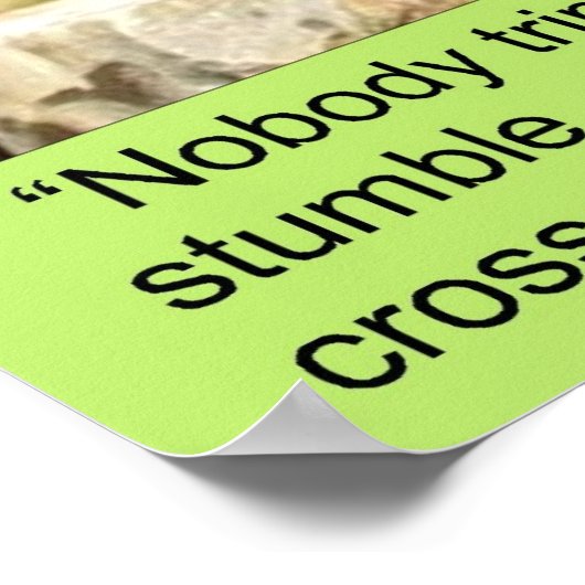 Hindernisse, Druck Poster (Ecke)