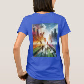 Hindernisse überwinden, Gebäude-Futures T-Shirt (Rückseite)