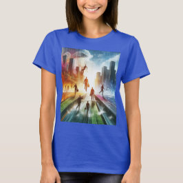 Hindernisse überwinden, Gebäude-Futures T-Shirt