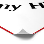 Hindernisse überwinden Lady Soccer Poster (Ecke)