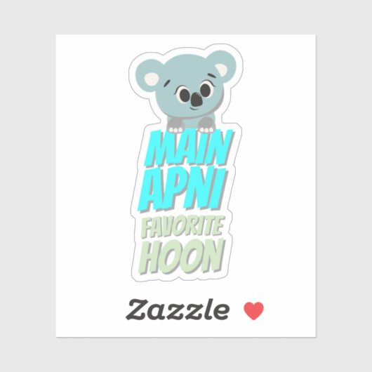 Hindi Bollywood Fun Quote Sticker (Blatt)