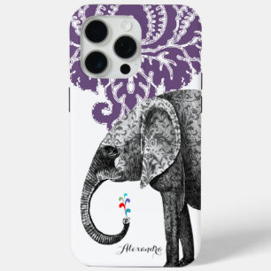 Hindi Floral Muster Elephant Damask Case-Mate iPhone Hülle