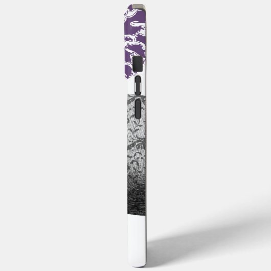 Hindi Floral Muster Elephant Damask Case-Mate iPhone Hülle (Rückseite / Links)