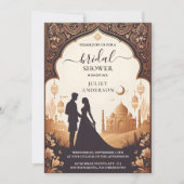 Hindi Henna Mehndi Indian Style Brautparty Einladung (Vorderseite)