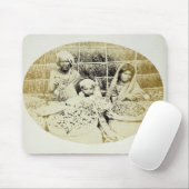 Hindische Gemüse-und Frucht-Verkäufer in Madras, Mousepad (Mit Mouse)