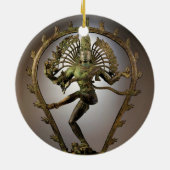 Hindische Gottheit Shiva Tamil der Keramikornament (Hinten)