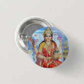 Hindische Göttin Lakshmi Devi Button (Vorne & Hinten)