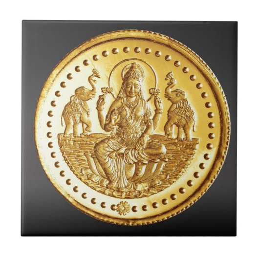 HINDISCHE GÖTTIN LAKSHMI FLIESE (Vorderseite)