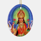 Hindische Göttin Lakshmi Maa Keramik Ornament (Rechts)