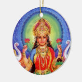 Hindische Göttin Lakshmi Maa Keramik Ornament (Links)