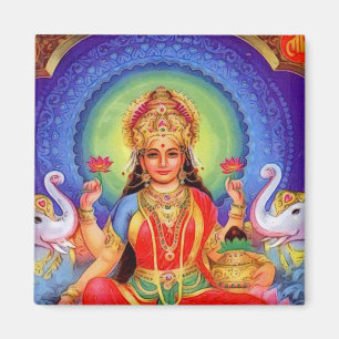 Hindische Göttin Lakshmi Maa Magnet