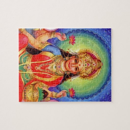 Hindische Göttin Lakshmi Maa Puzzle (Horizontal)
